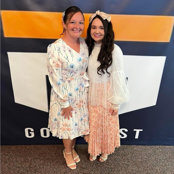 💗💗Kate Spade Metallic Jacquard Pleated Skirt💗💗 - Picture 6 of 6